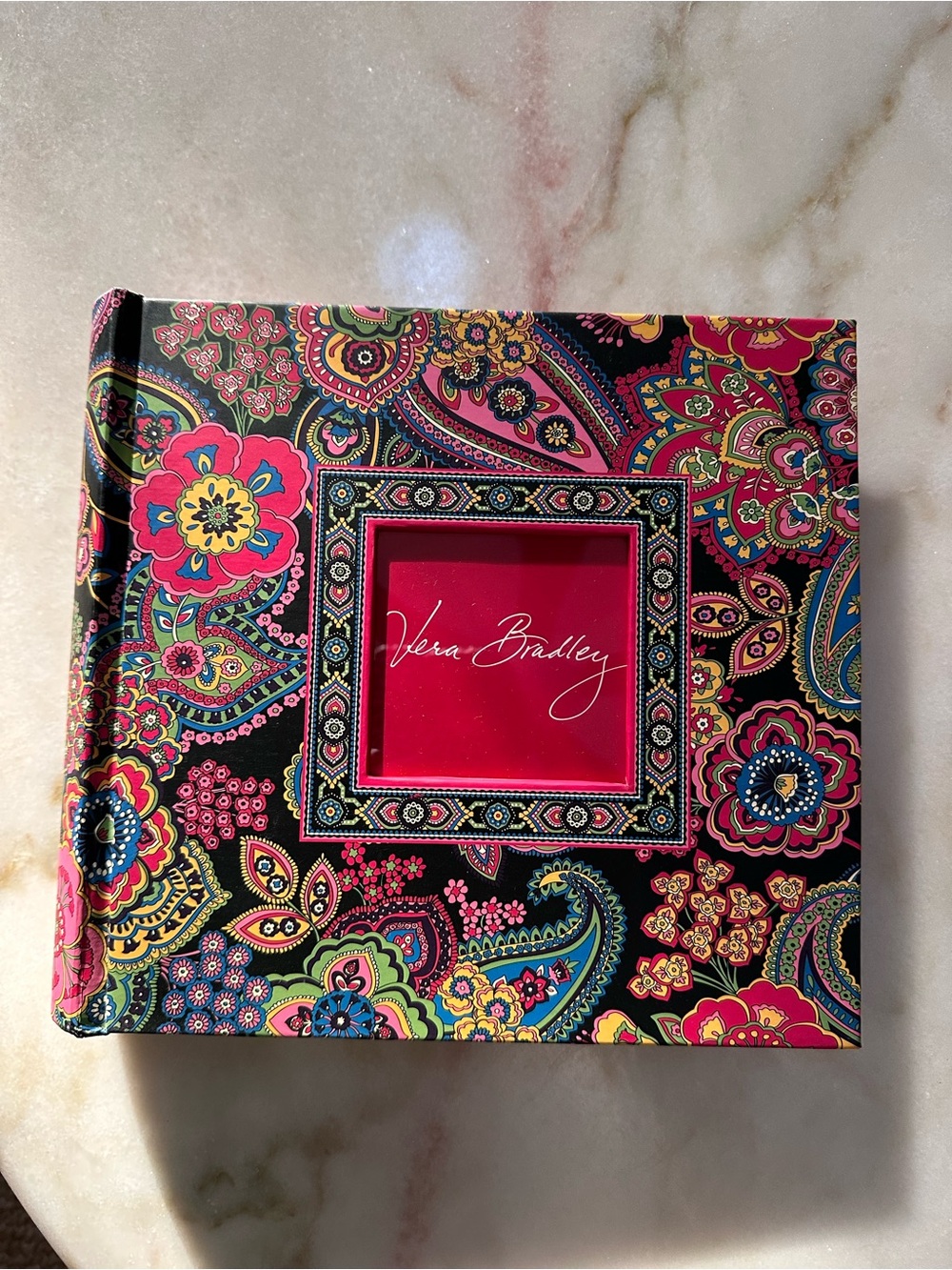 Vera Bradley Black and Pink Paisley Photo Album